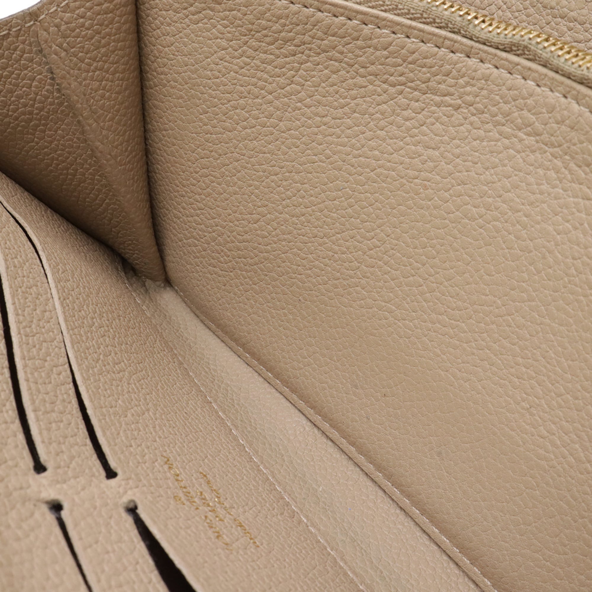 Louis Vuitton Beige Monogram Empreinte Leather Long Wallet