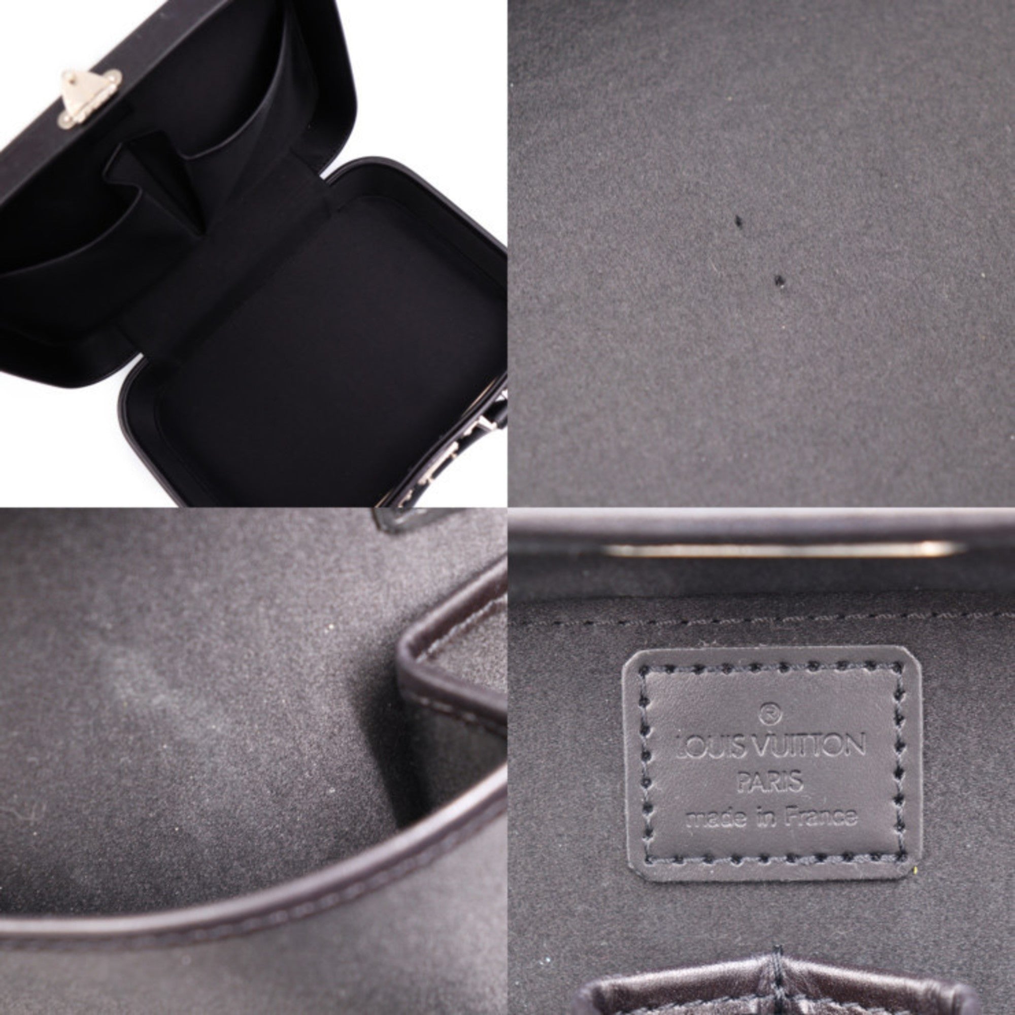 Louis Vuitton Black Leather Handbag