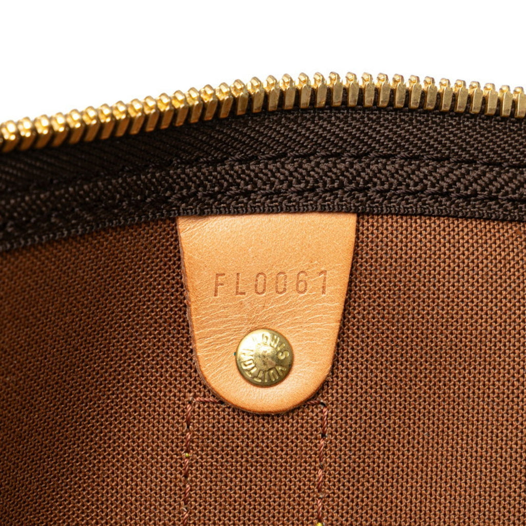 Louis Vuitton Argent Brown Pvc Leather Boston Bag