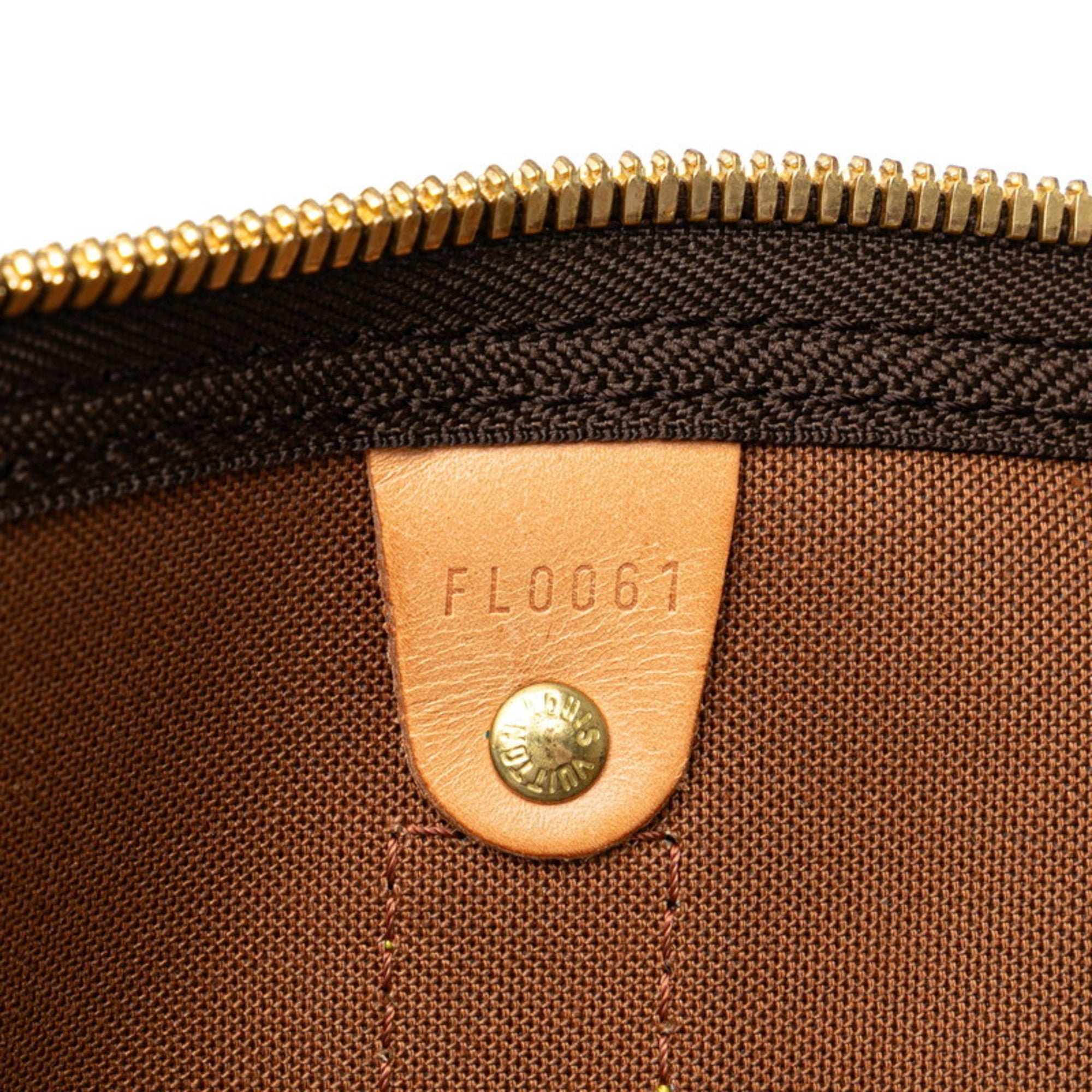 Louis Vuitton Argent Brown Pvc Leather Boston Bag
