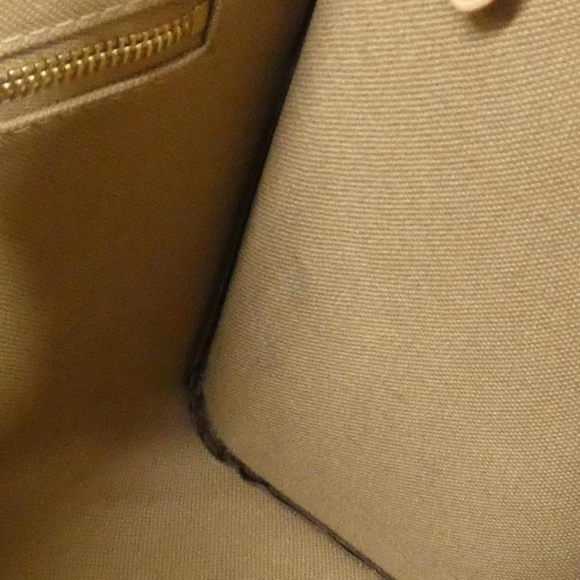 Louis Vuitton Marron Coated Canvas Handbag