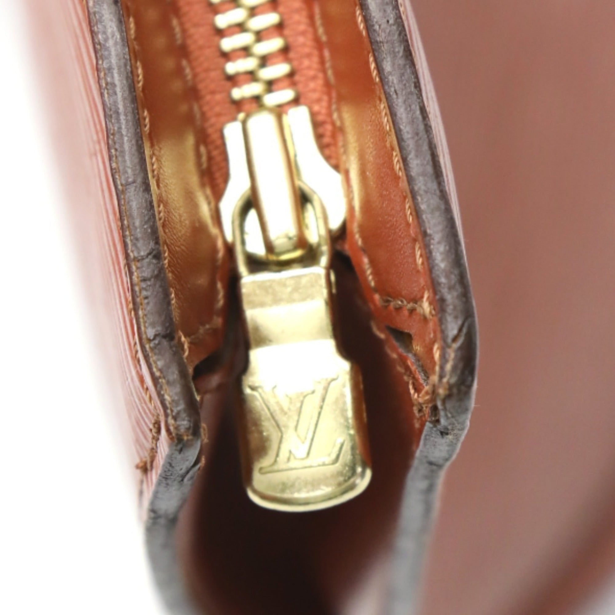 Louis Vuitton Brown Epi Leather Handbag Tote Bag