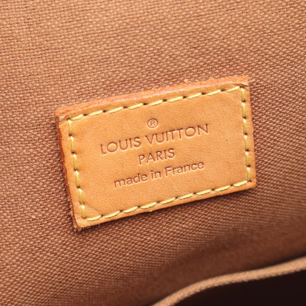 Louis Vuitton Brown Monogram Coated Canvas Leather Handbag