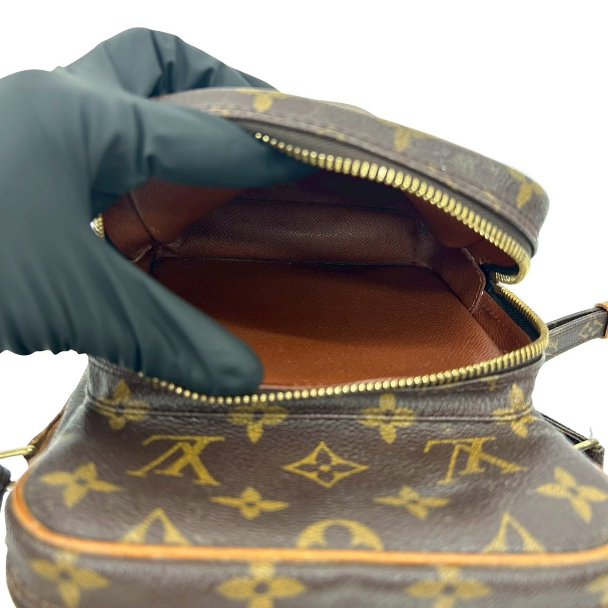 Louis Vuitton Brown Leather Pvc Pochette Shoulder Bag