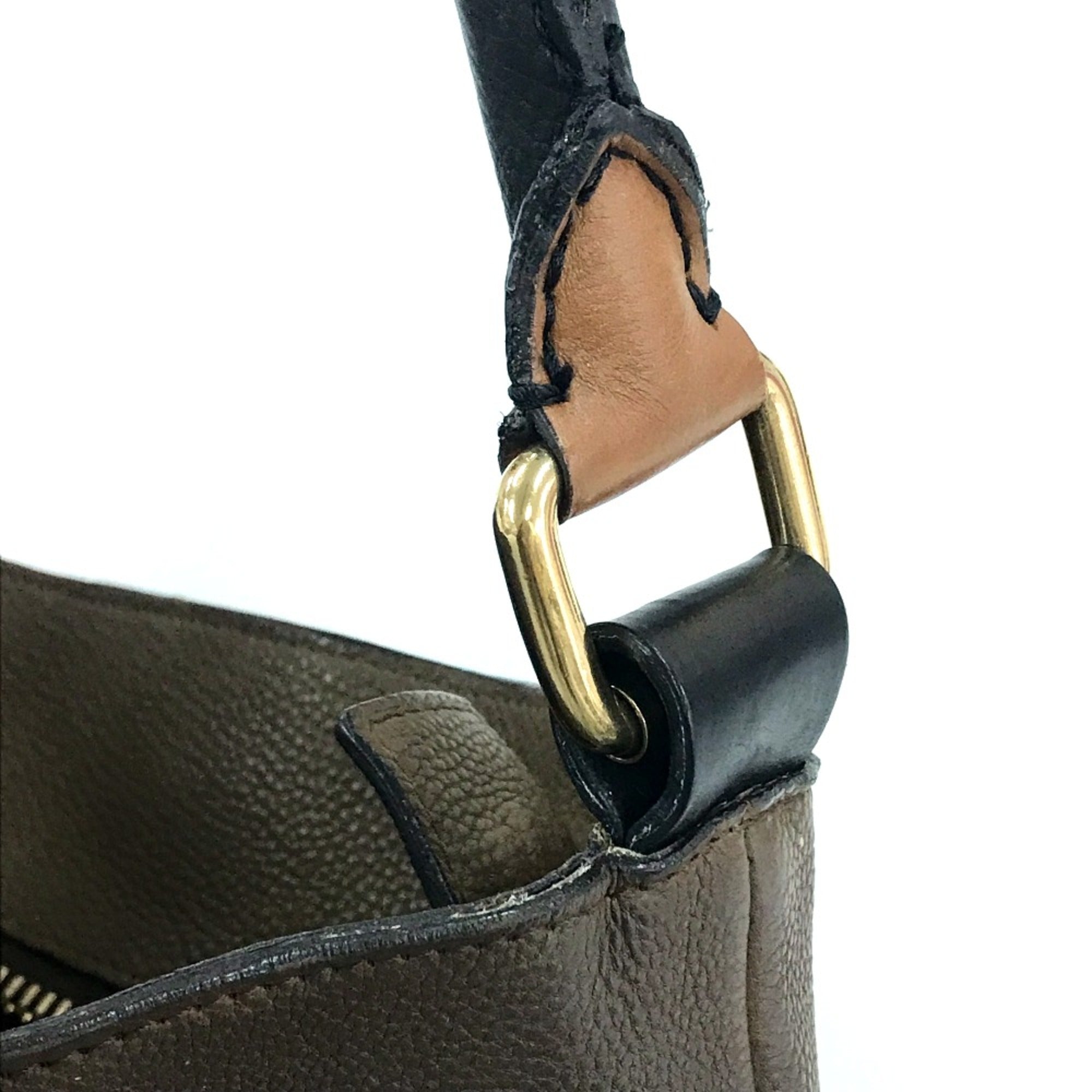 Celine Brown Leather Shoulder Bag