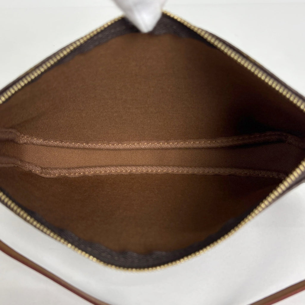 Louis Vuitton Brown Monogram Pochette Pouch