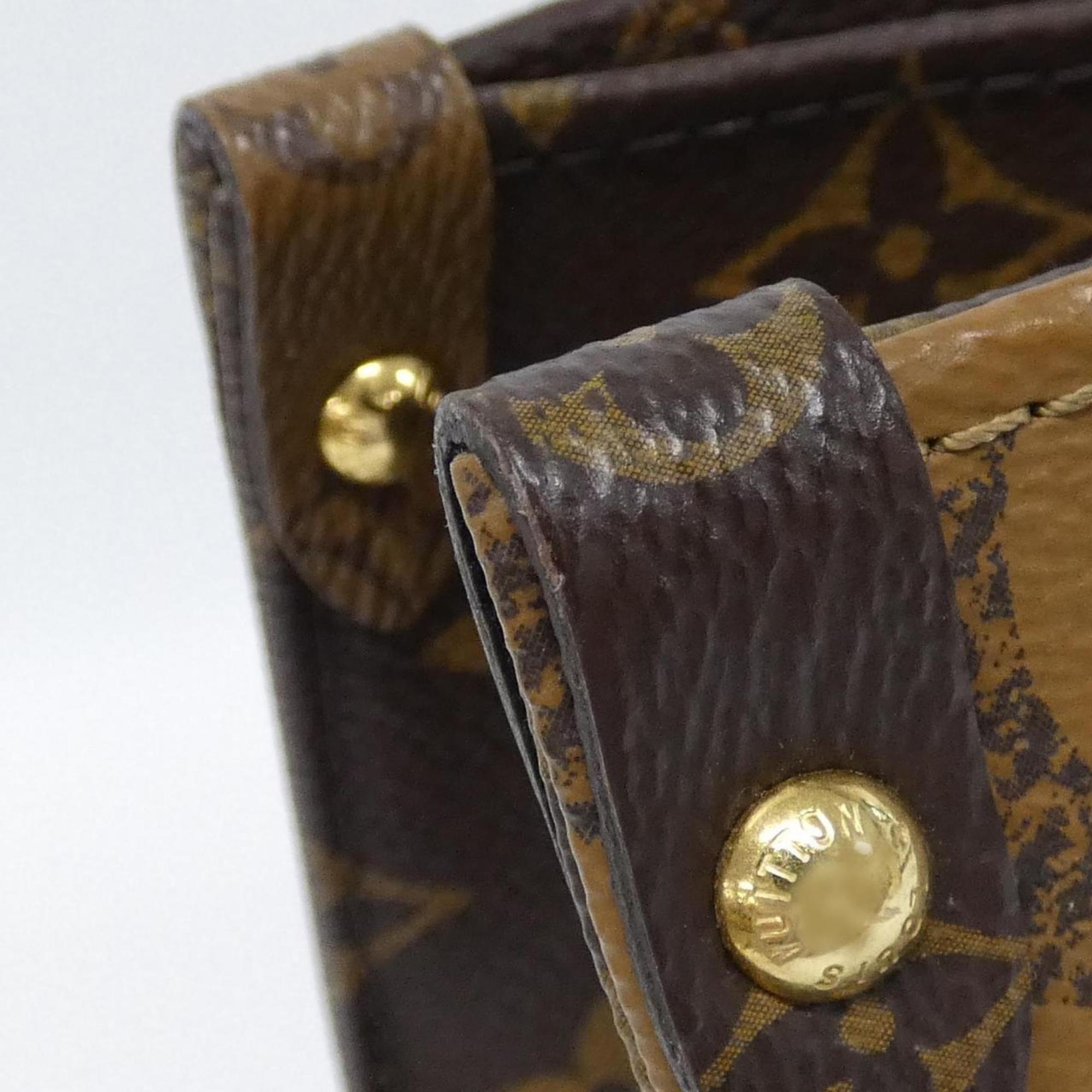 Louis Vuitton Marron Coated Canvas Handbag