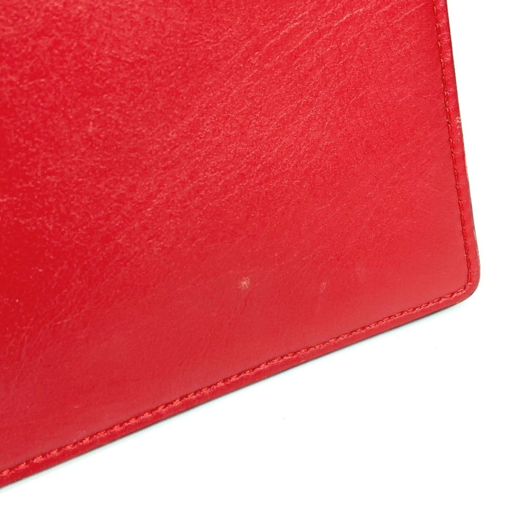 Gucci Beige Red Color Gg Supreme Clutch Bag (Pre-Owned)