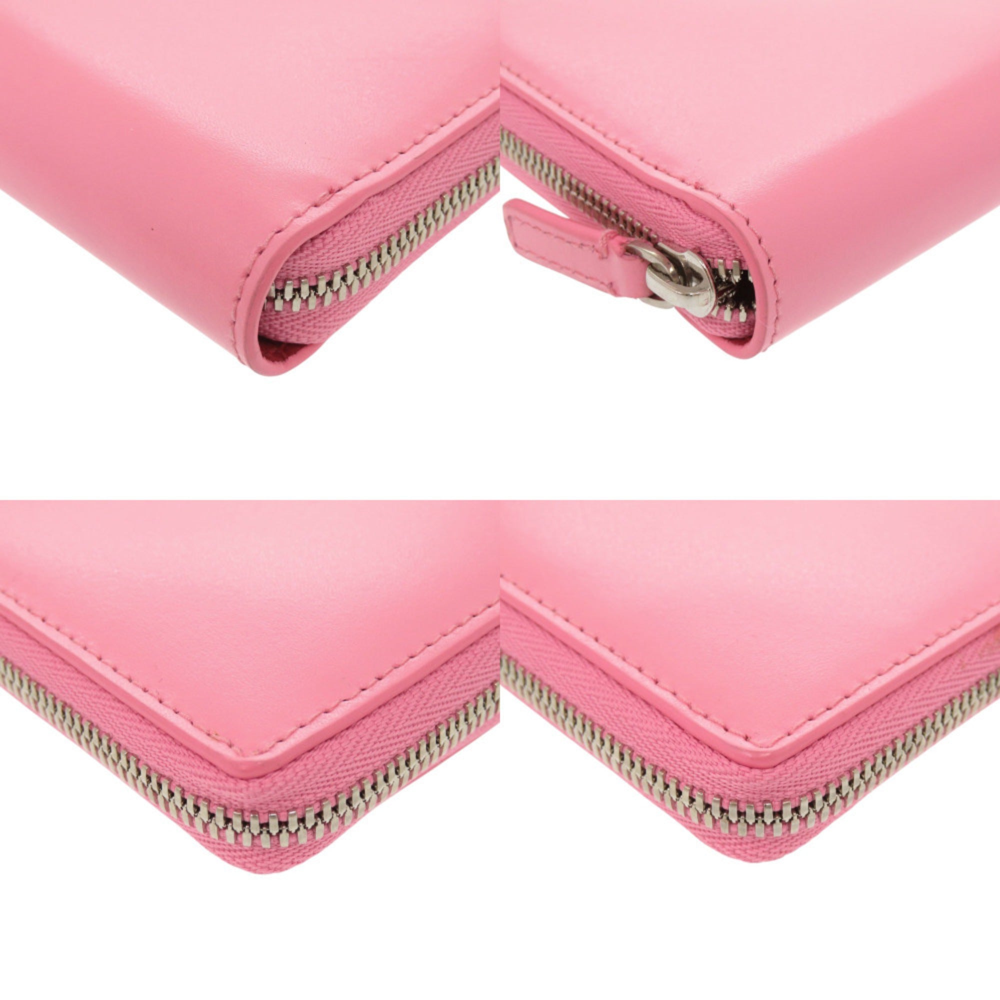 Balenciaga Pink Leather Long Wallet (Bi-Fold)