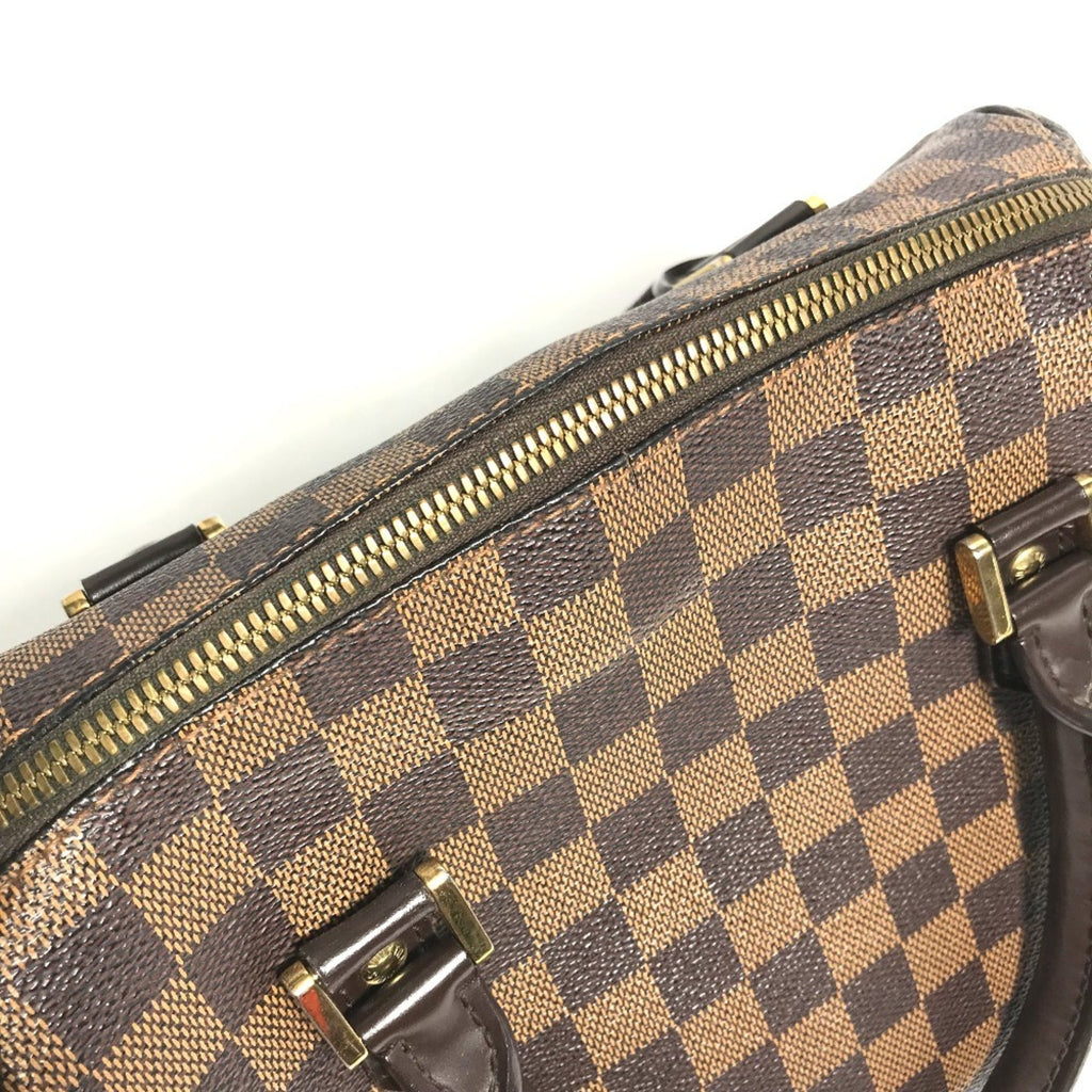 Louis Vuitton Brown Damier Canvas Ebene Damier Canvas Boston Bag Handbag