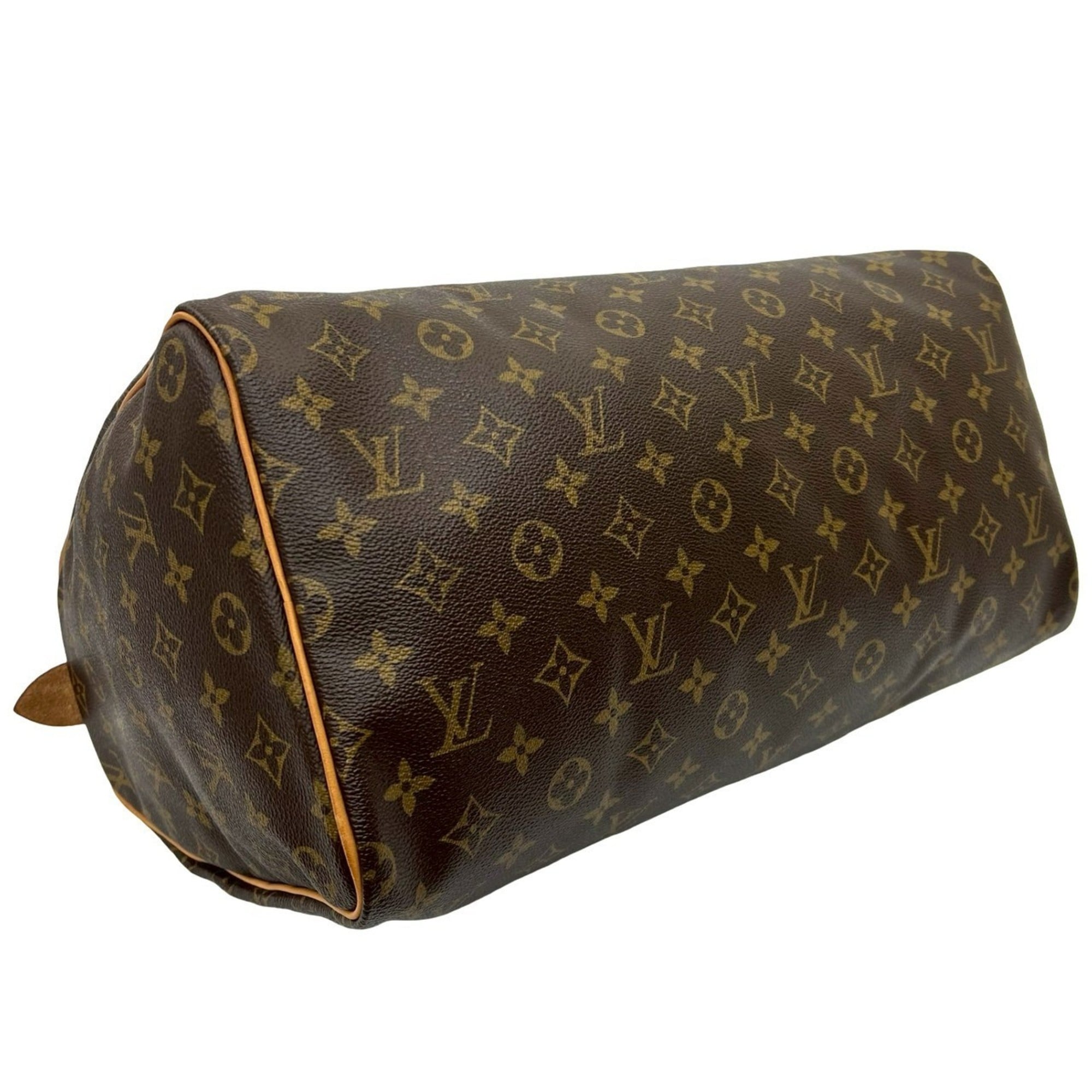 Louis Vuitton Brown Leather Pvc Boston Bag