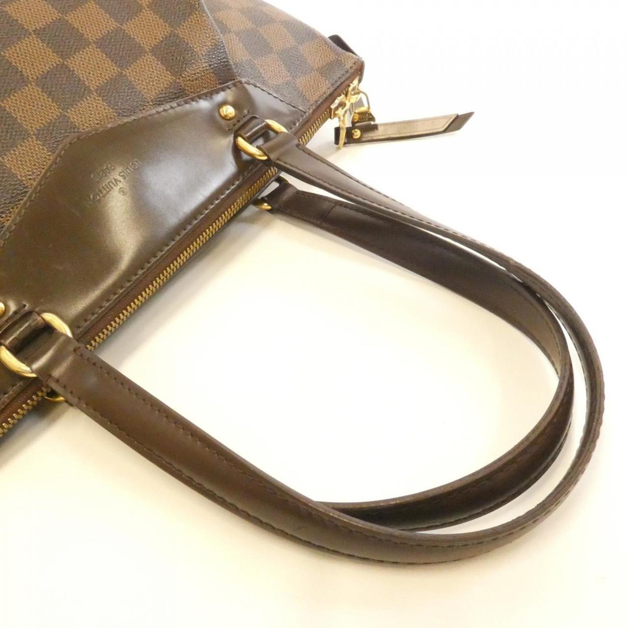 Louis Vuitton Brown Coated Canvas Handbag