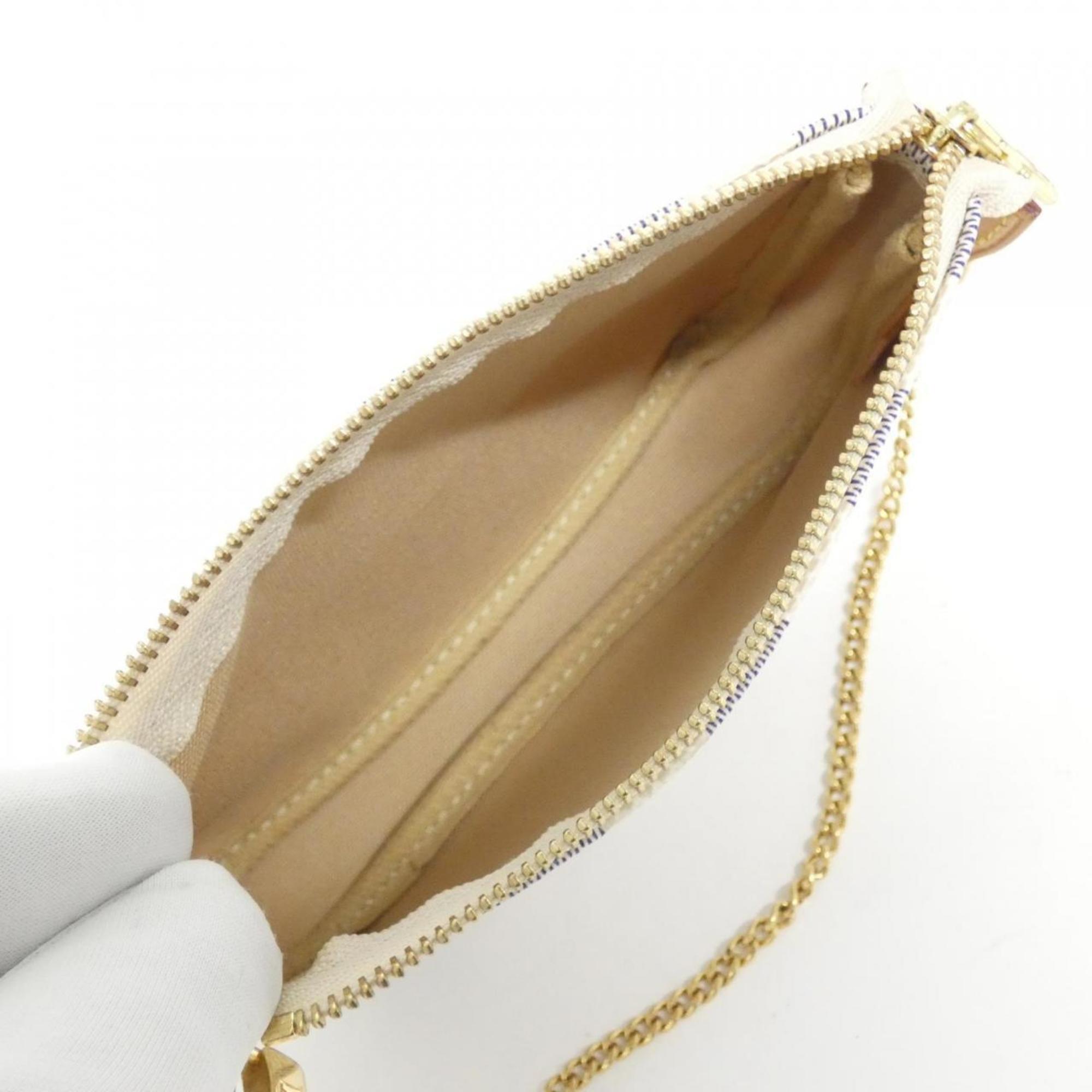 Louis Vuitton Azur Coated Canvas Pochette Pouch
