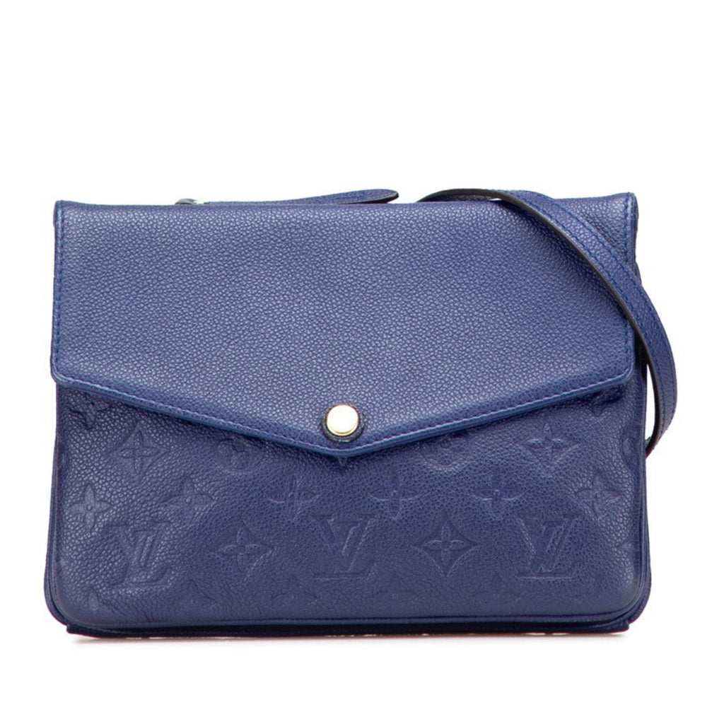 Louis Vuitton Blue Leather Shoulder Bag