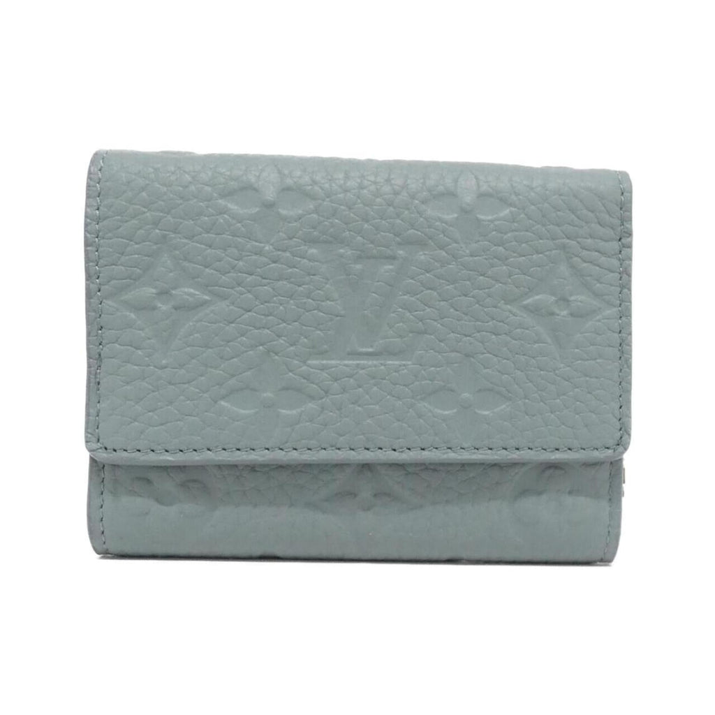 Louis Vuitton Blue Leather Wallet (Tri-Fold)
