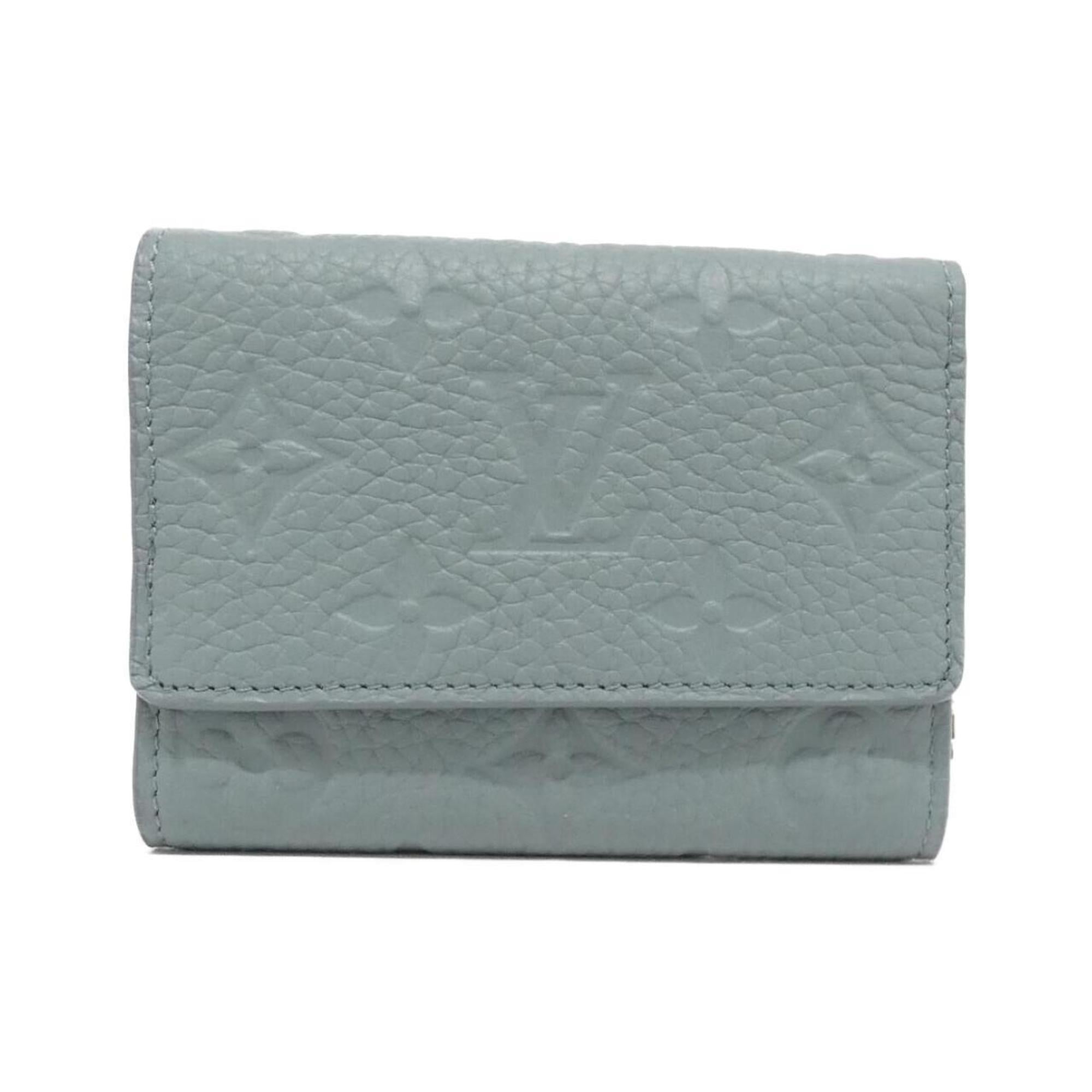 Louis Vuitton Blue Leather Wallet (Tri-Fold)