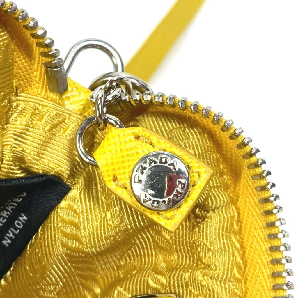 Prada Yellow Nylon Pouch