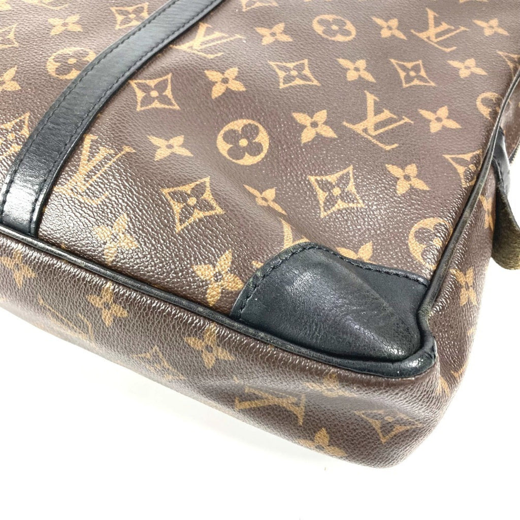 Louis Vuitton Black Brown Monogram Canvas Tote Bag