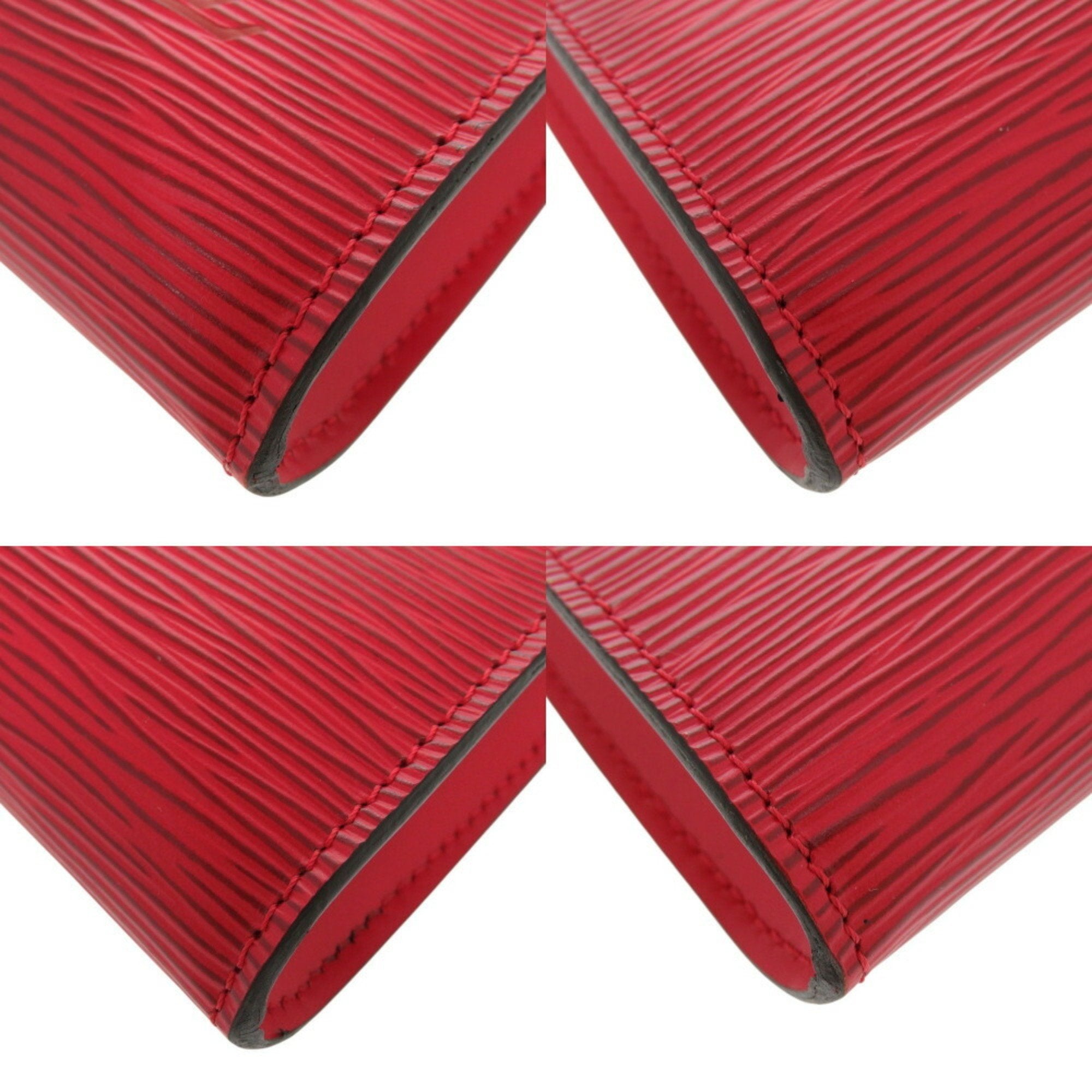 Louis Vuitton Epi Castilian Red Epi Leather Pochette Pouch