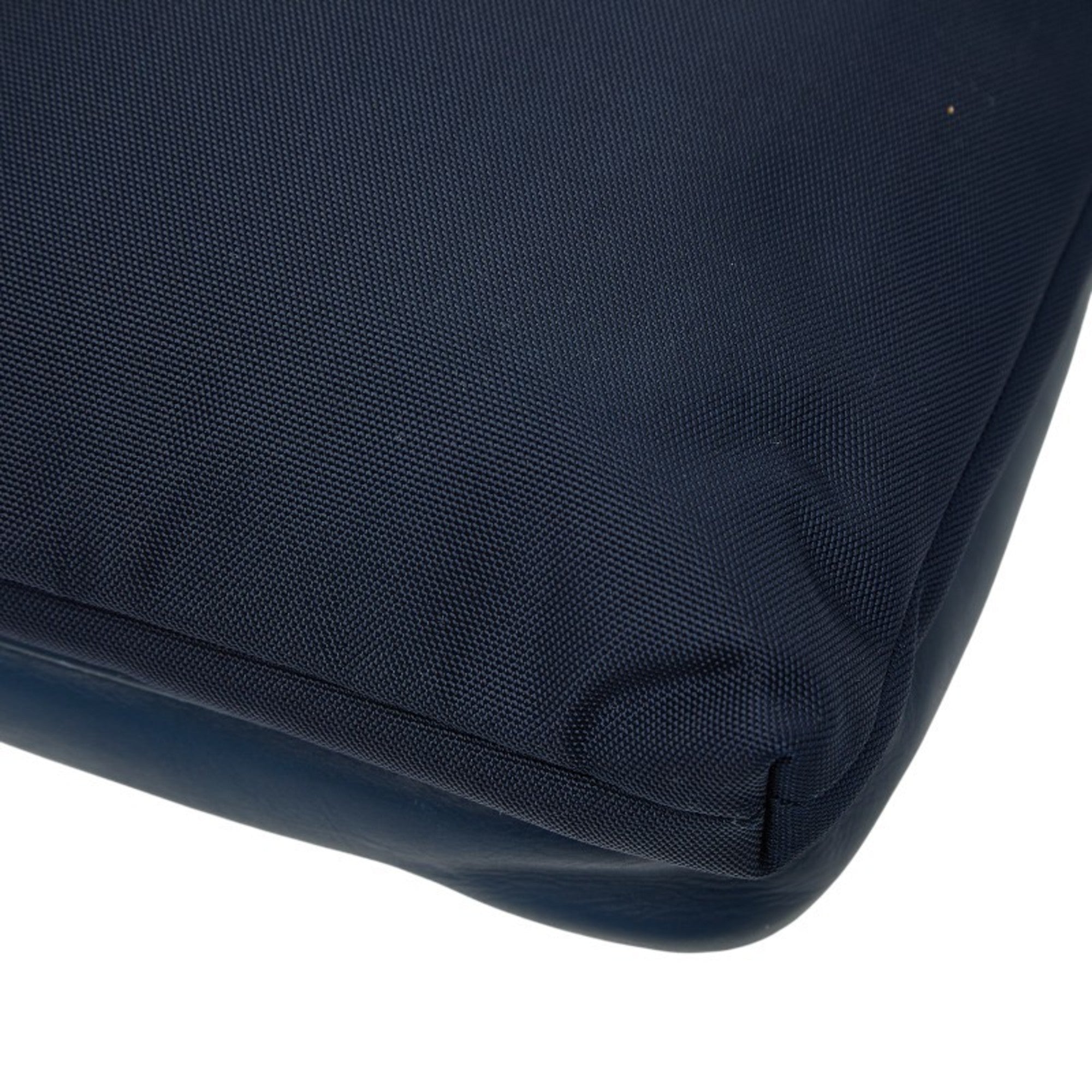 Bottega Veneta Blue Navy Leather Nylon Shoulder Bag