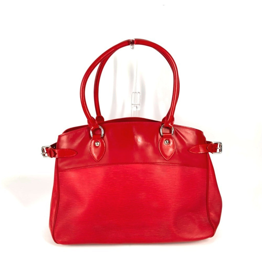 Louis Vuitton Red Color Epi Leather Handbag Shoulder Bag Tote Bag