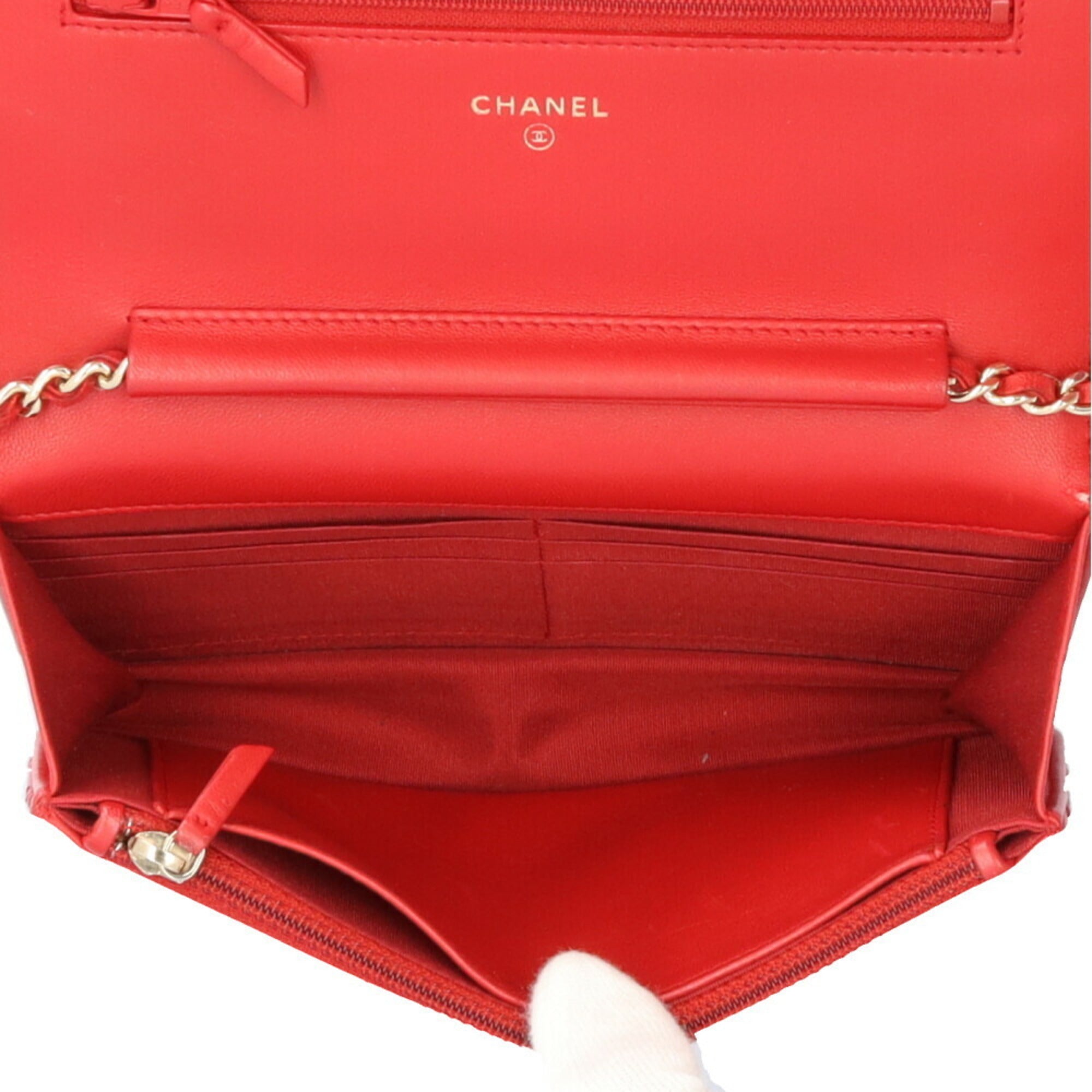 Chanel Boy Chanel Red Color Leather Shoulder Bag