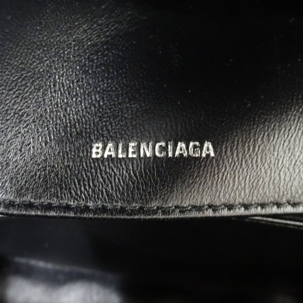Balenciaga Black Leather Handbag Shoulder