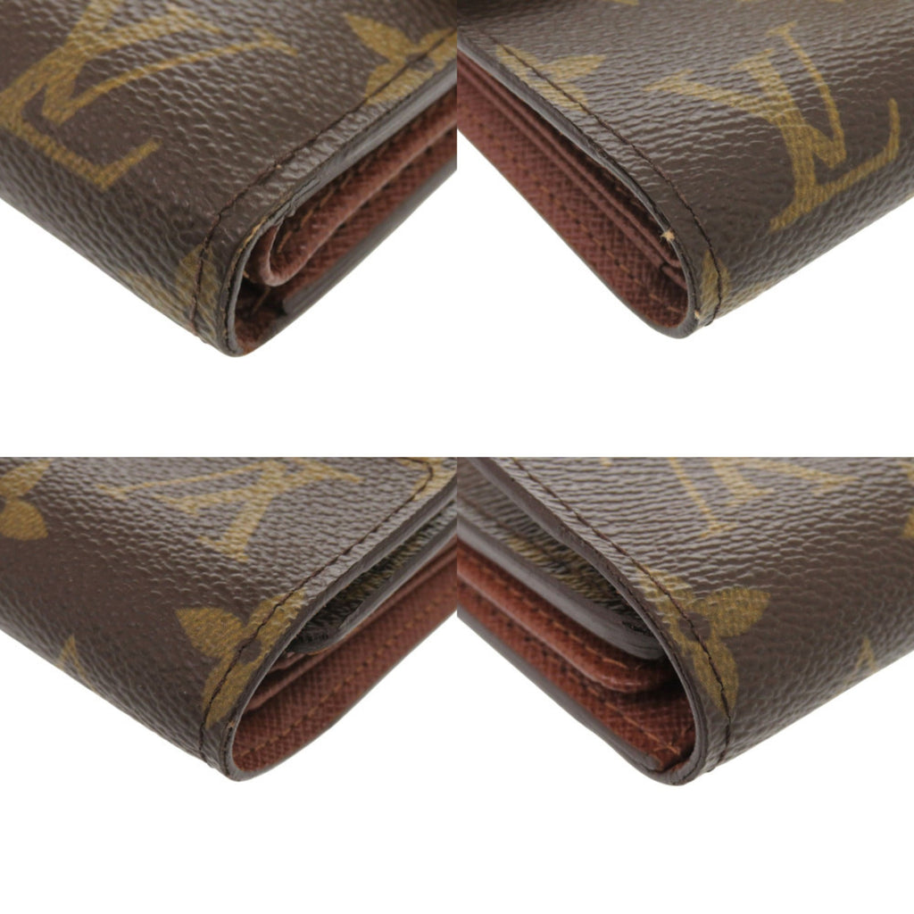 Louis Vuitton Brown Monogram Canvas Wallet (Tri-Fold)