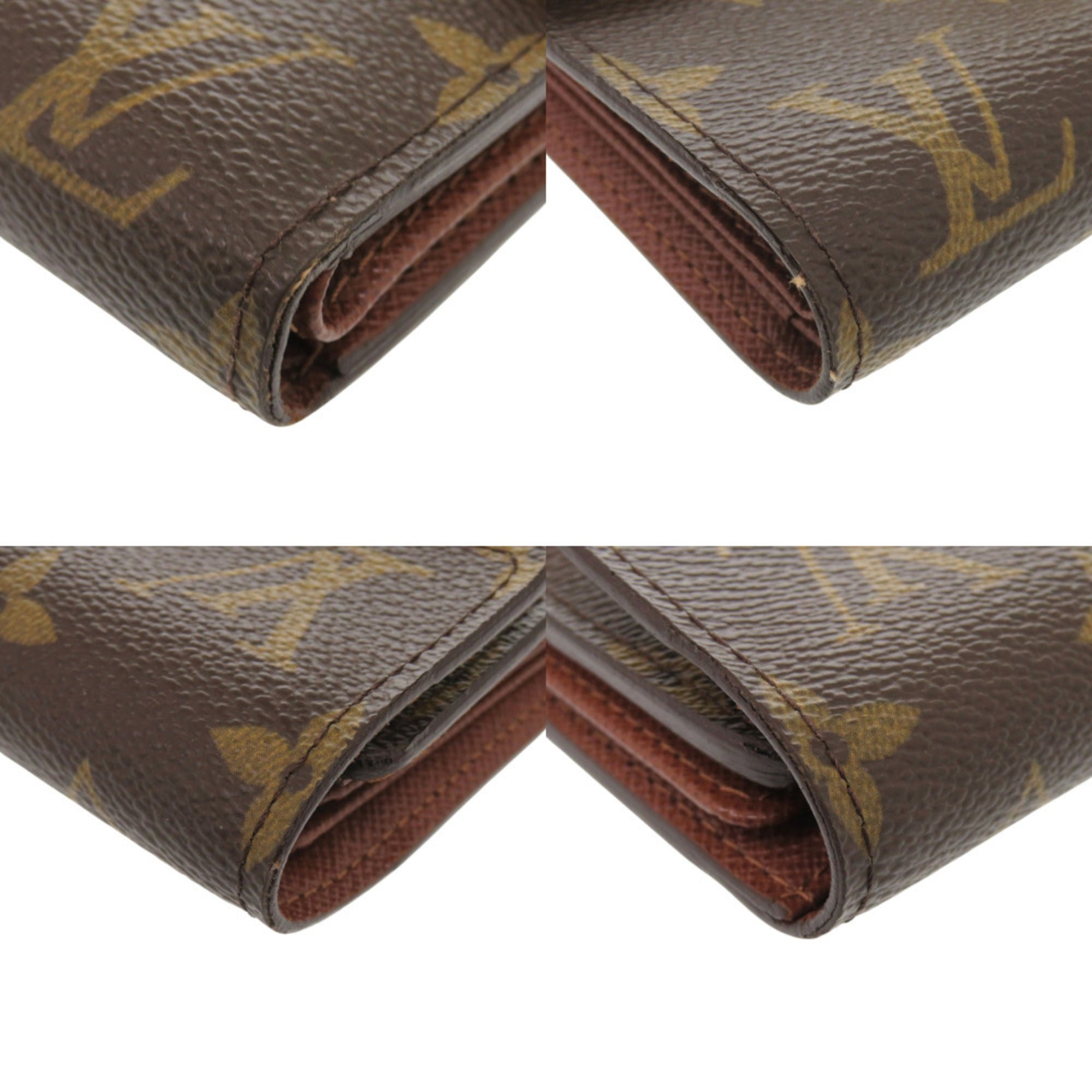 Louis Vuitton Brown Monogram Canvas Wallet (Tri-Fold)