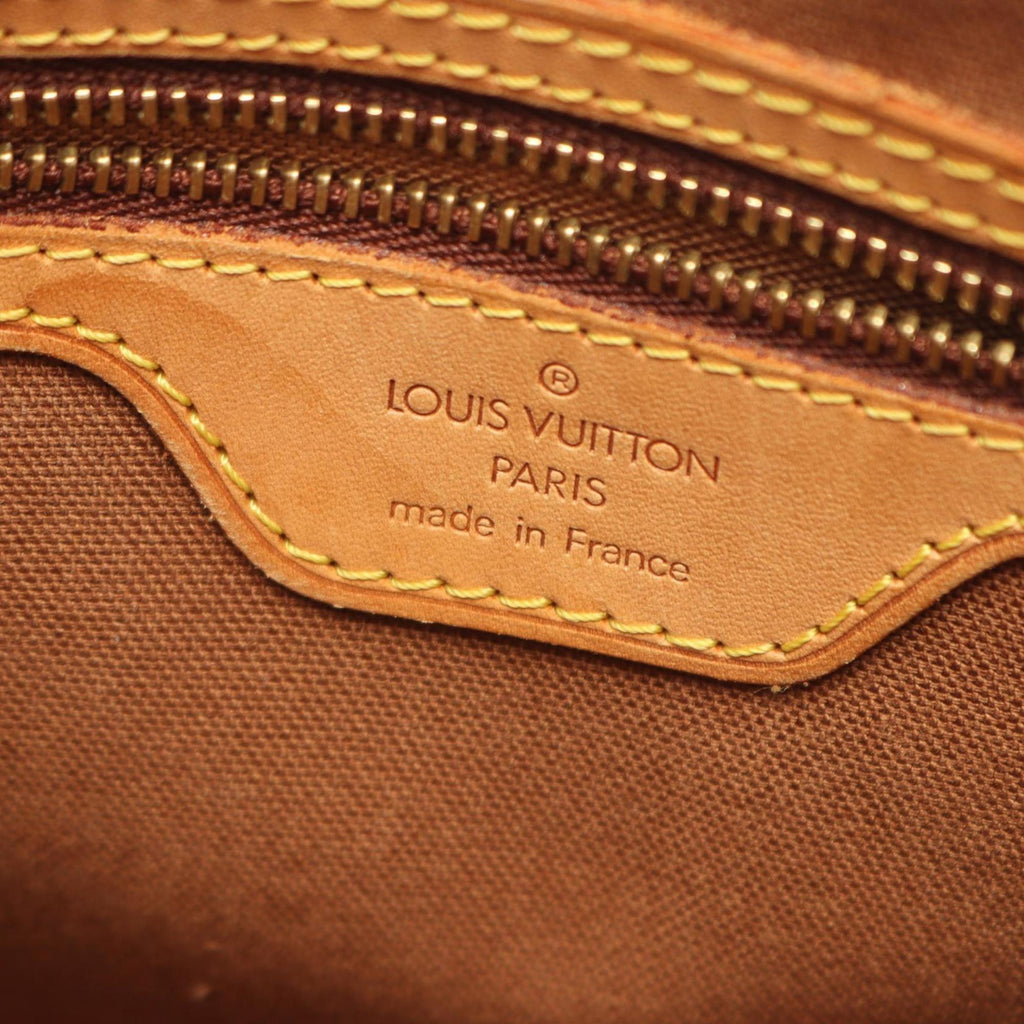 Louis Vuitton Brown Coated Canvas Leather Handbag
