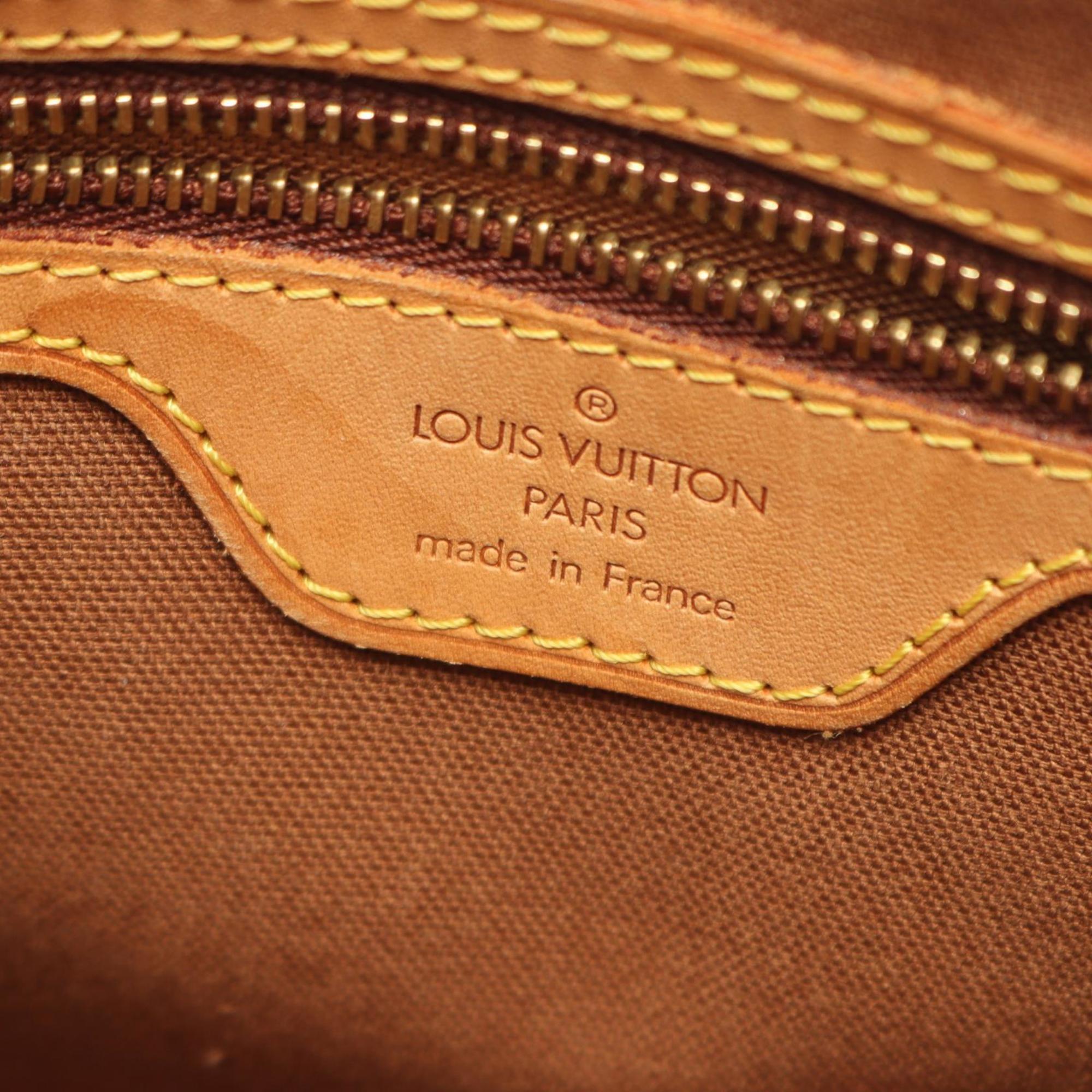Louis Vuitton Brown Coated Canvas Leather Handbag