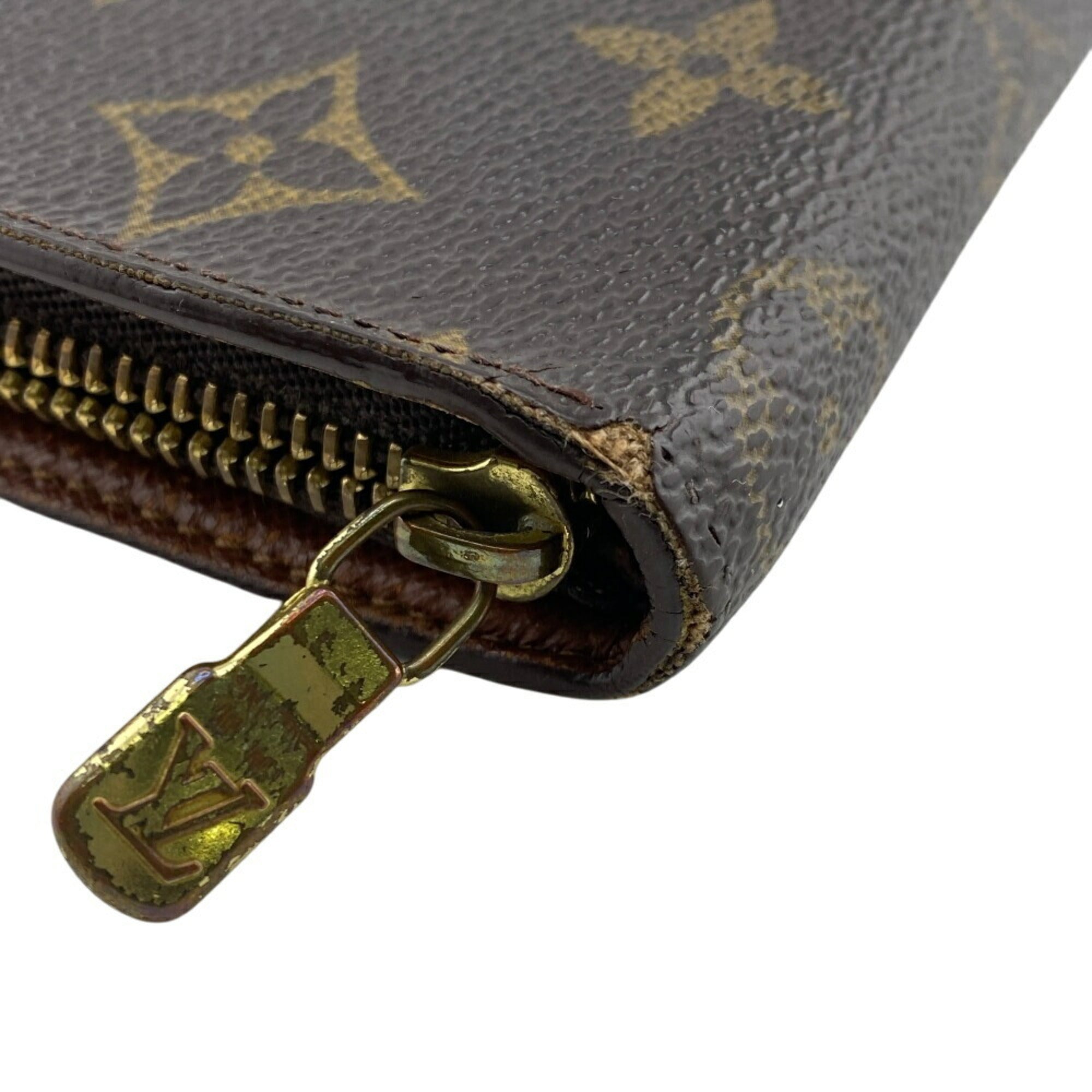Louis Vuitton Monogram Brown Leather Long Wallet