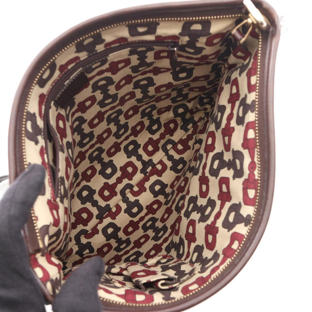 Gucci Brown Leather Handbag Shoulder Bag (Pre-Owned)