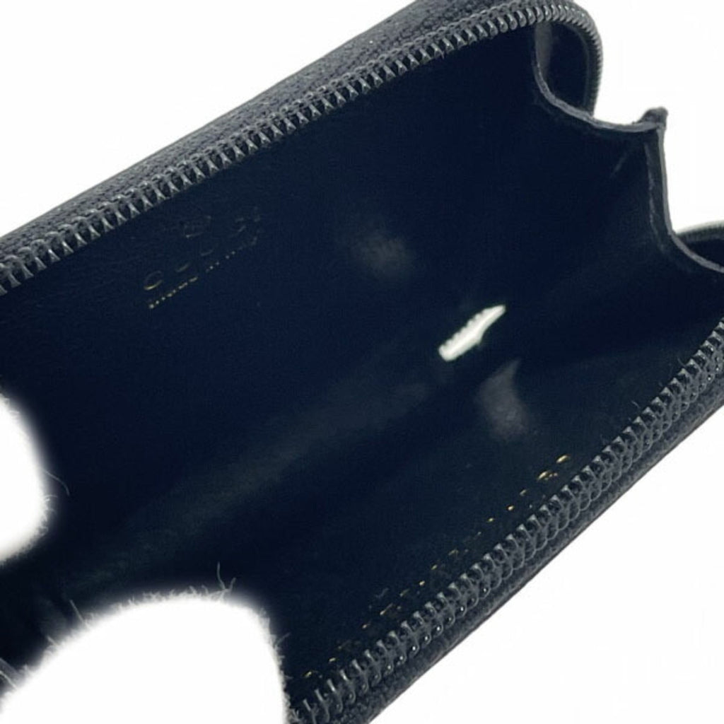 Gucci Black Leather Coin Purse/Coin Case (Pre-Owned)