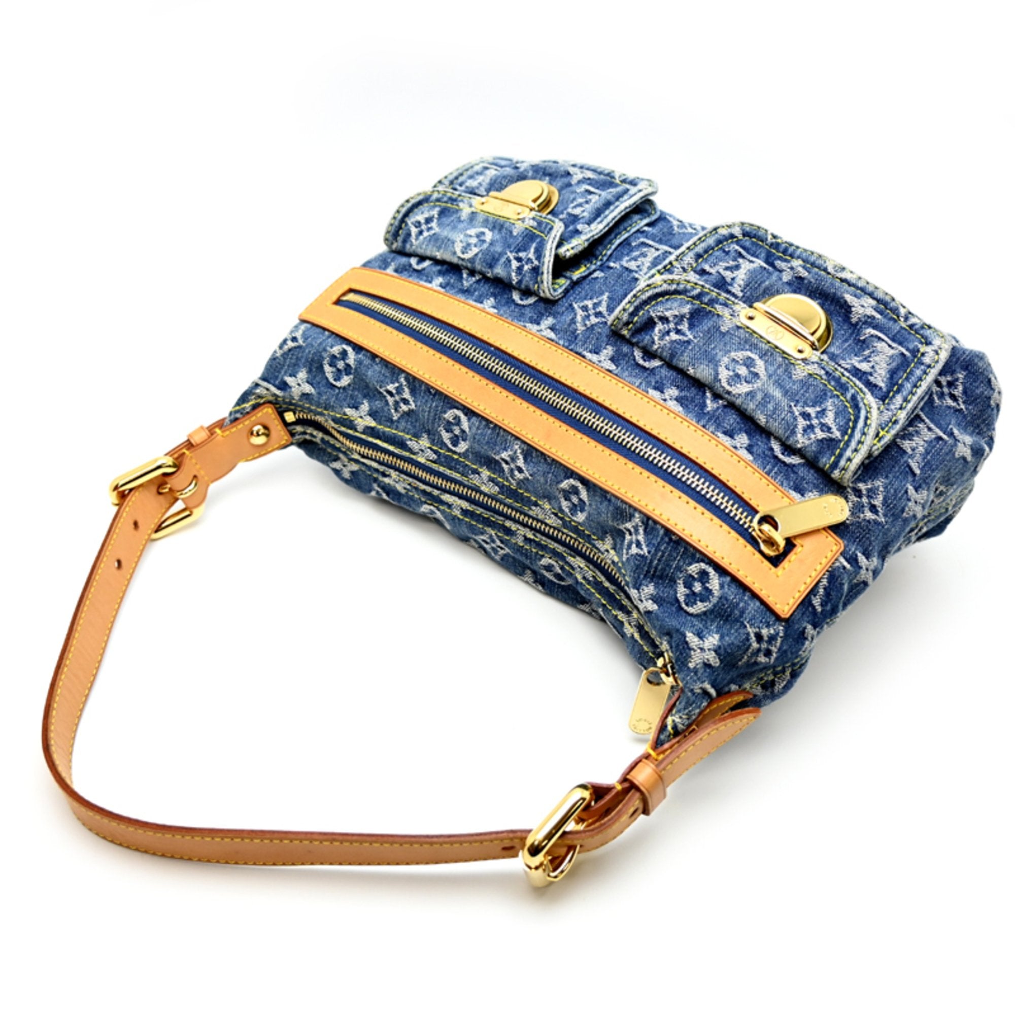 Louis Vuitton Blue Monogram Denim Shoulder Bag