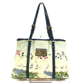 Louis Vuitton Blue Canvas Shoulder Bag Tote Bag
