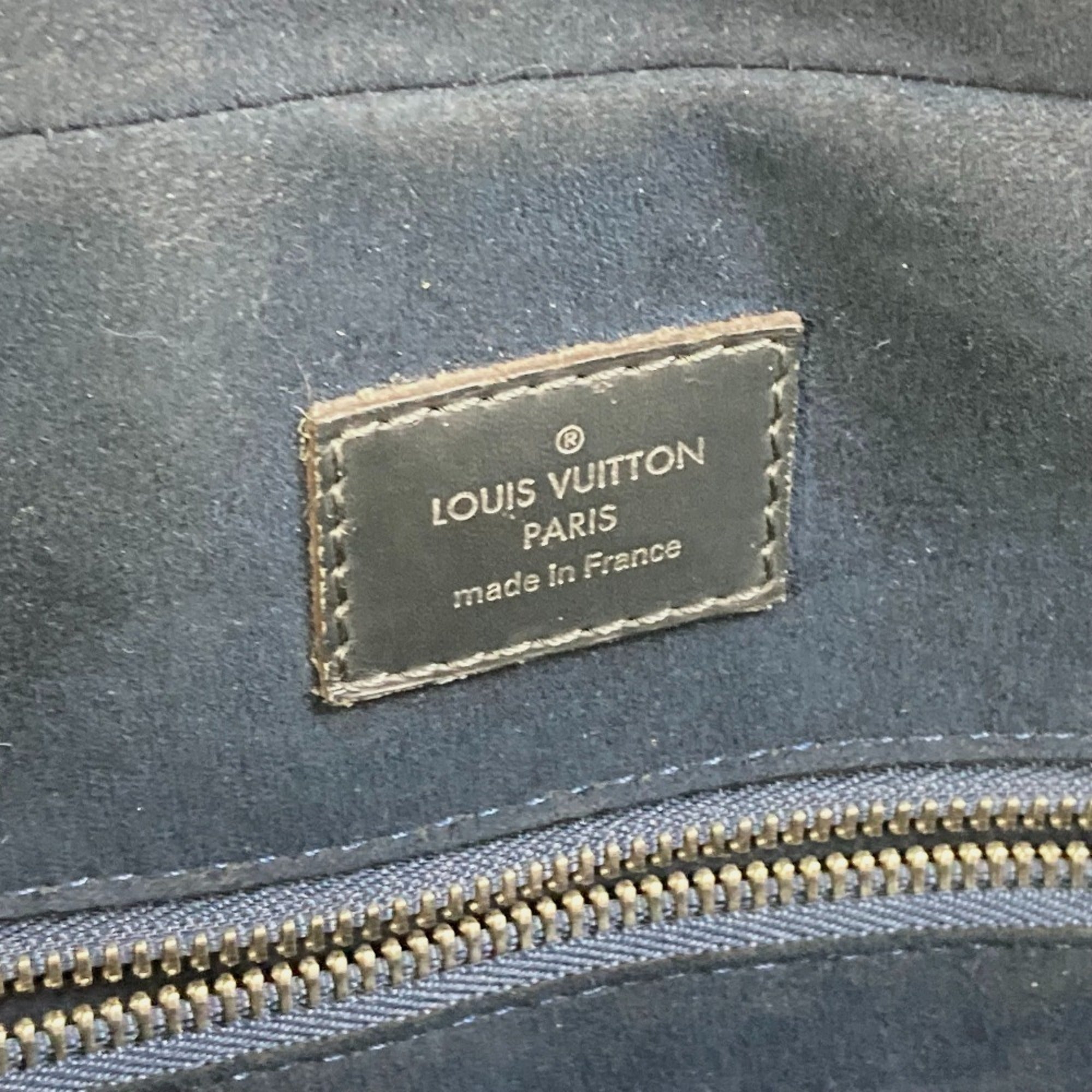 Louis Vuitton Blue Nuit Navy Epi Leather Handbag Tote Bag