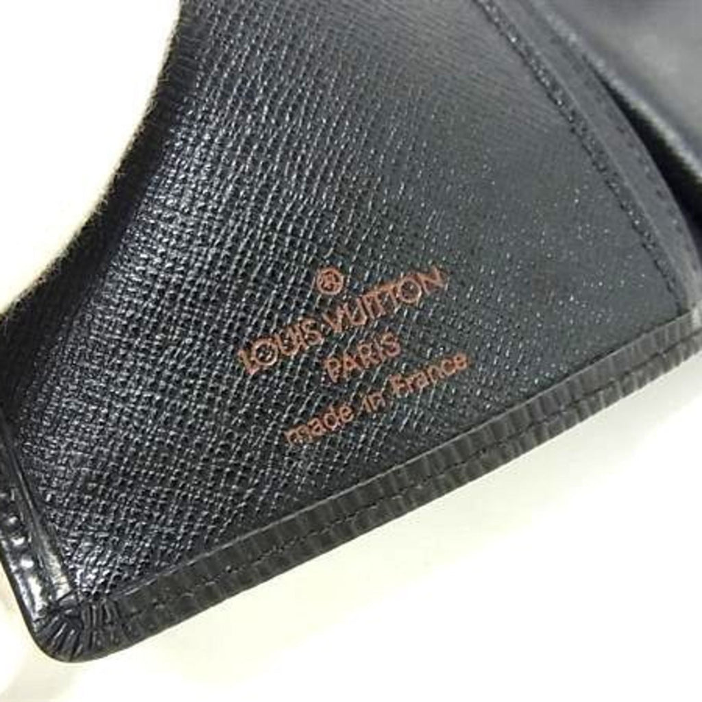 Louis Vuitton Black Epi Leather Long Bill Wallet