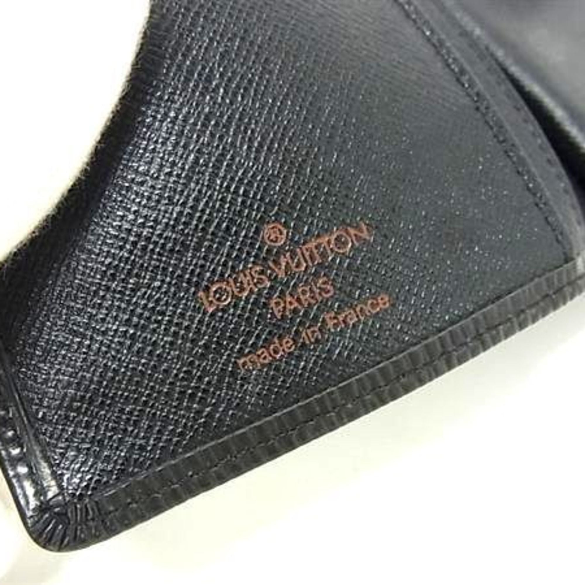 Louis Vuitton Black Epi Leather Long Bill Wallet
