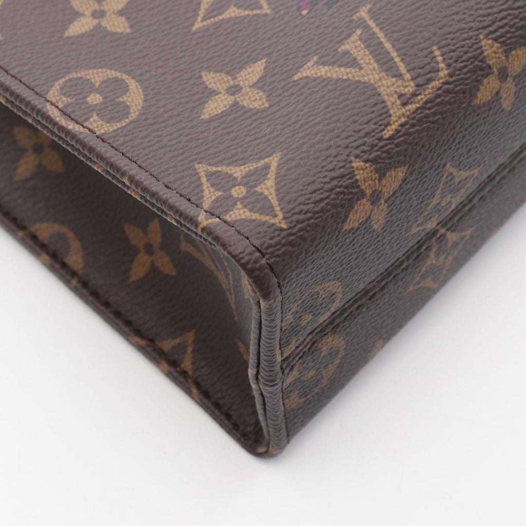 Louis Vuitton Brown Coated Canvas Leather Handbag