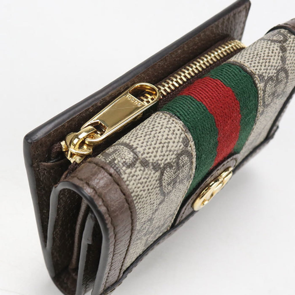 Gucci Beige Gg Supreme Wallet (Tri-Fold) (Pre-Owned)