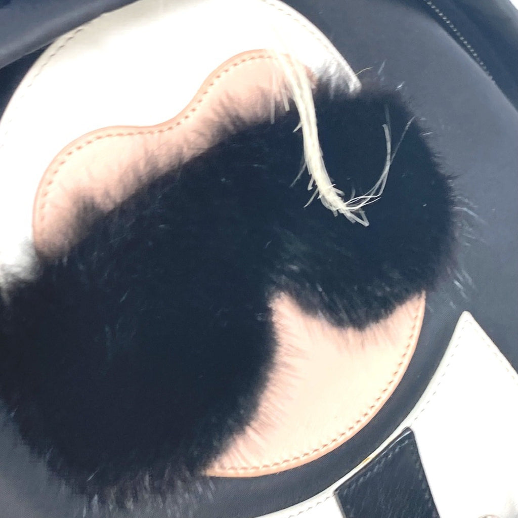 Fendi Black Cloth Backpack