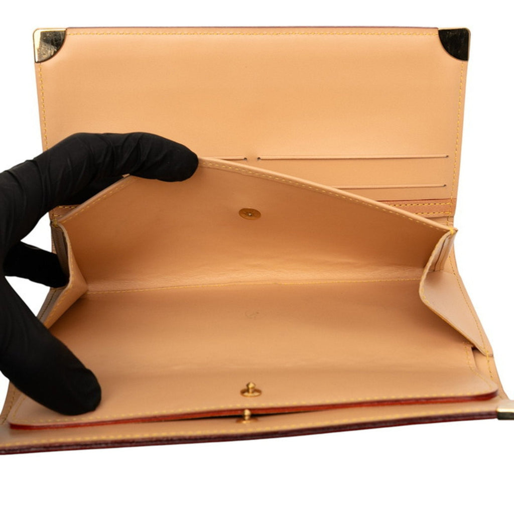 Louis Vuitton Brown Multi-Color Leather Pvc Long Wallet