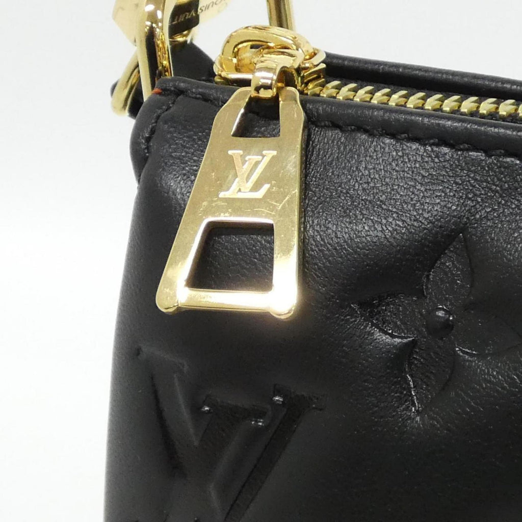 Louis Vuitton Black Leather Shoulder Bag