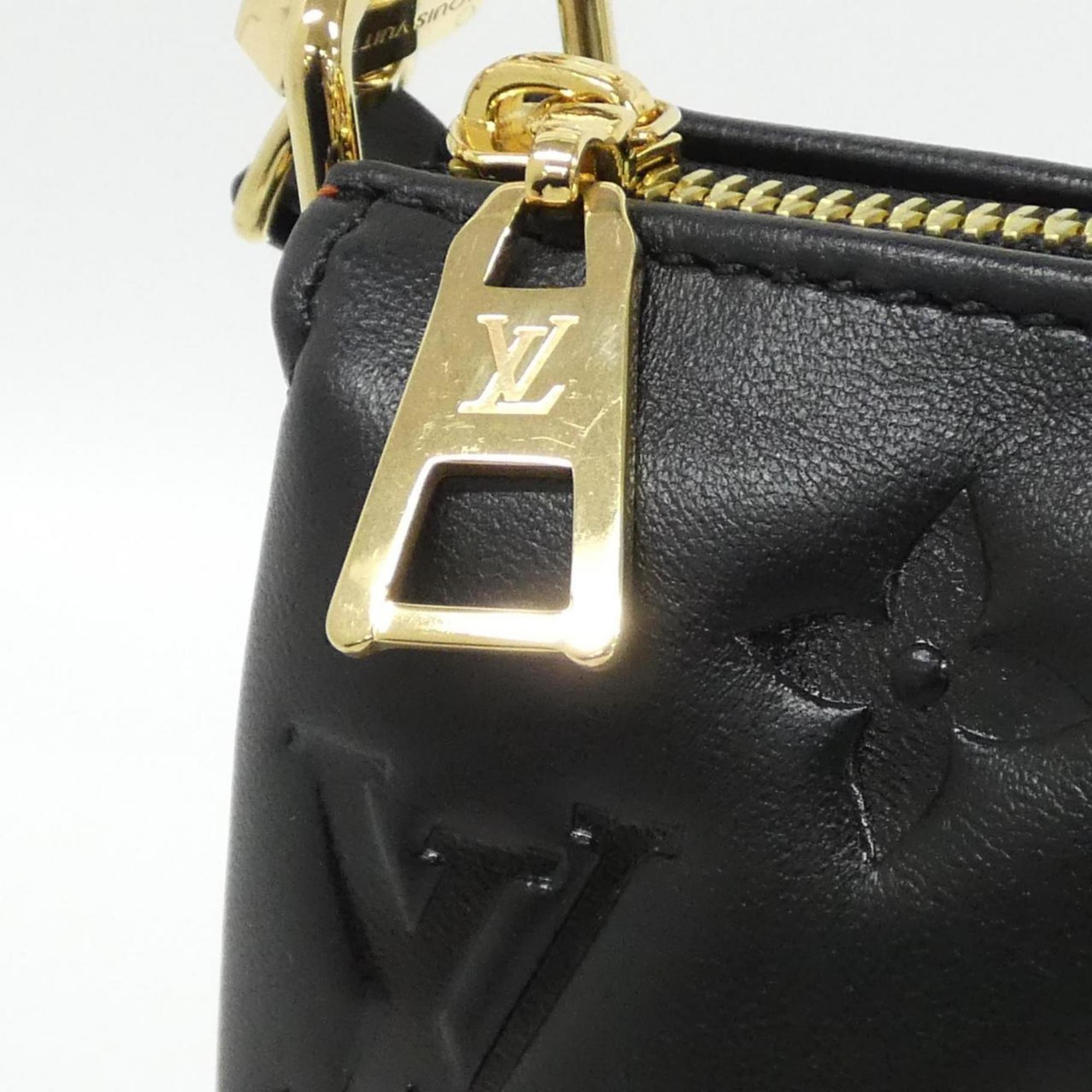 Louis Vuitton Black Leather Shoulder Bag