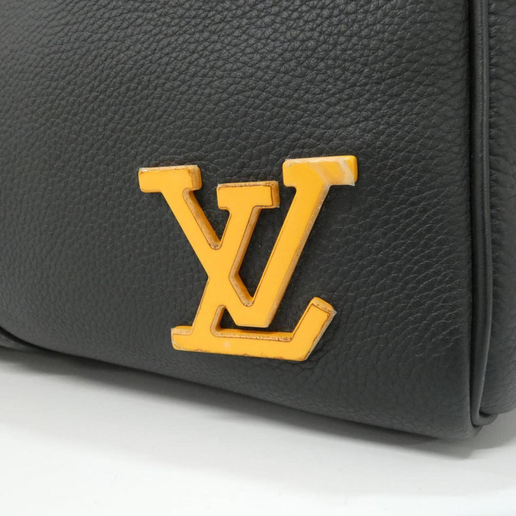 Louis Vuitton Black Leather Boston Bag