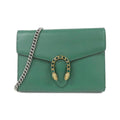 Gucci Emerald Green Leather Chain/Shoulder Wallet (Pre-Owned)