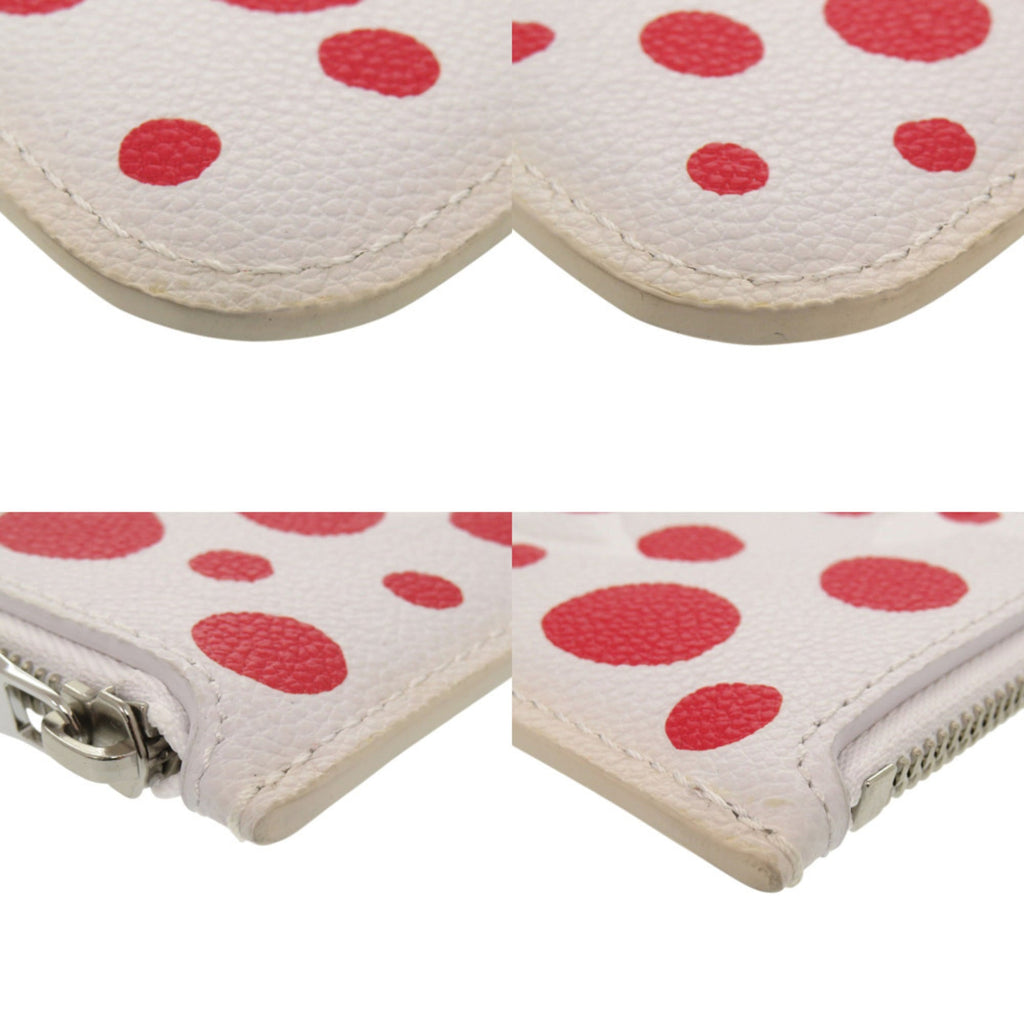 Louis Vuitton Red Color White Leather Pouch