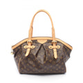 Louis Vuitton Brown Monogram Pvc Coated Canvas Leather Handbag