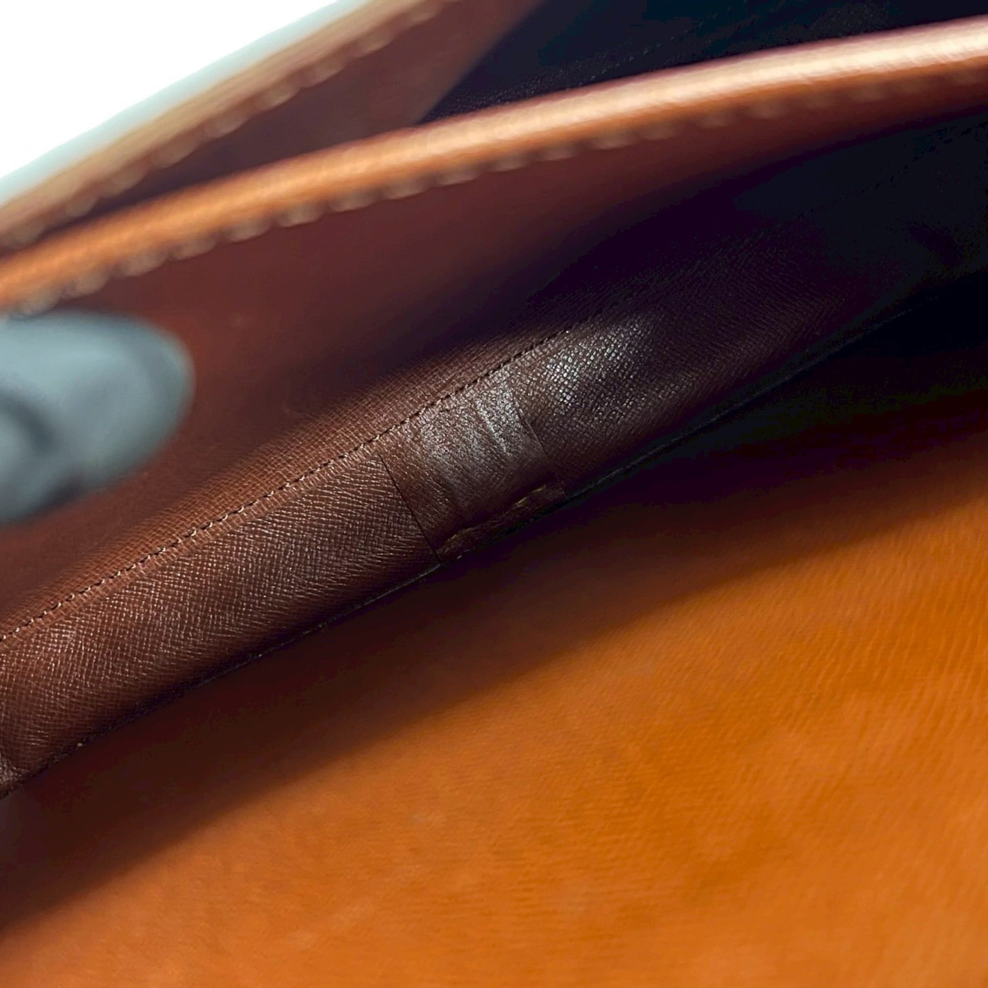 Louis Vuitton Brown Leather Pvc Pochette Shoulder Bag